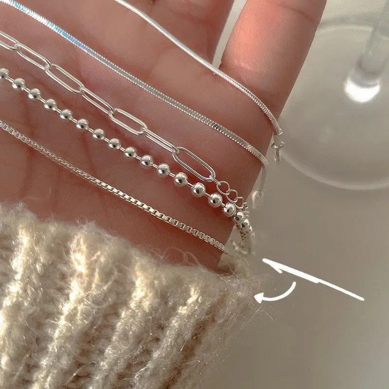 Japanese-style Silver Plated Light Luxury Bracelet for Women - Image 6