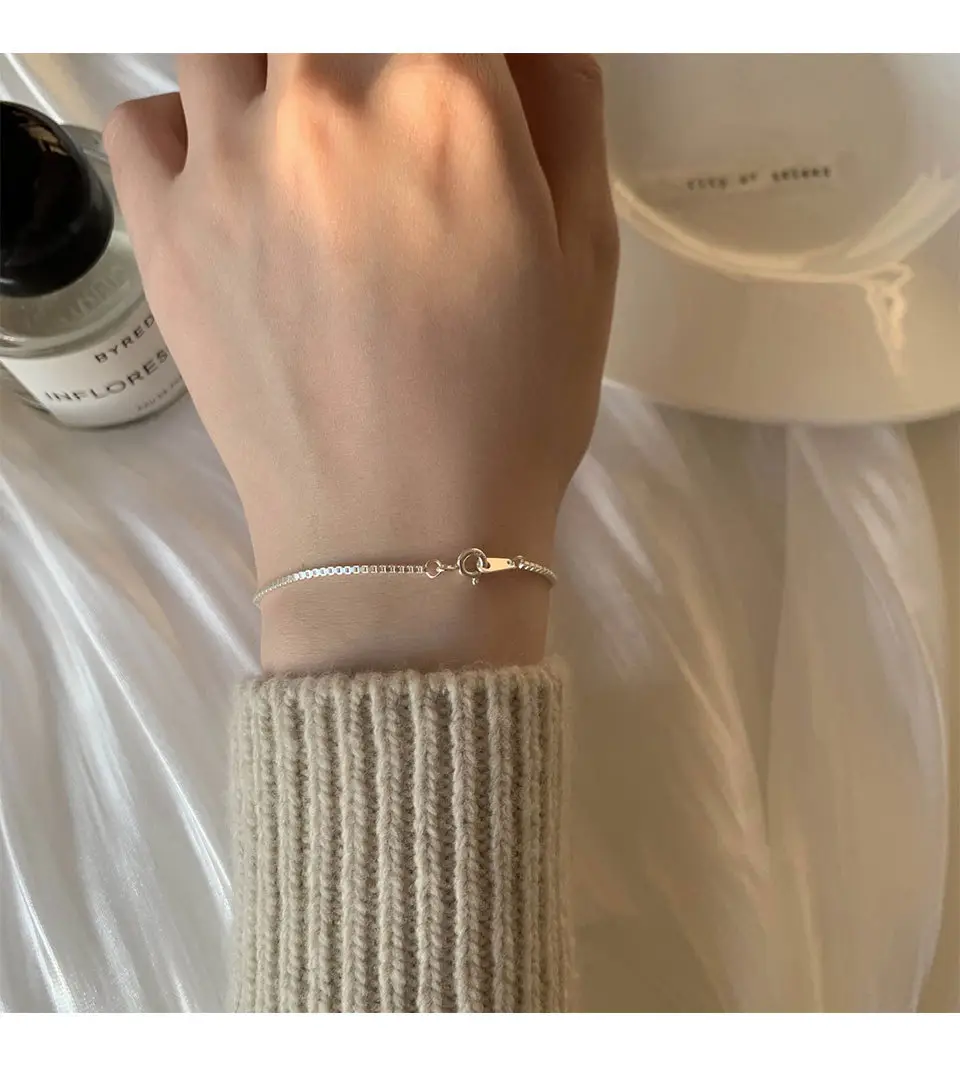 Japanese-style Silver Plated Light Luxury Bracelet for Women — feature 19
