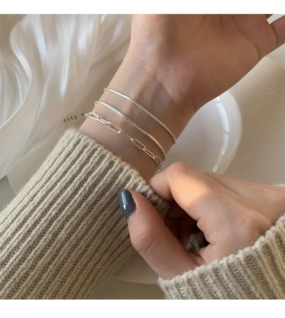 Japanese-style Silver Plated Light Luxury Bracelet for Women — feature 5
