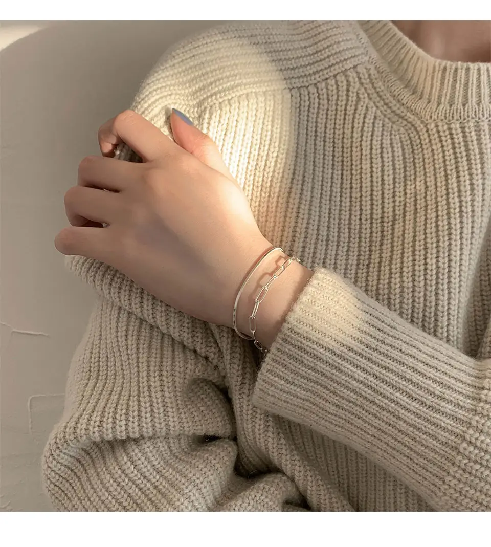 Japanese-style Silver Plated Light Luxury Bracelet for Women — feature 8
