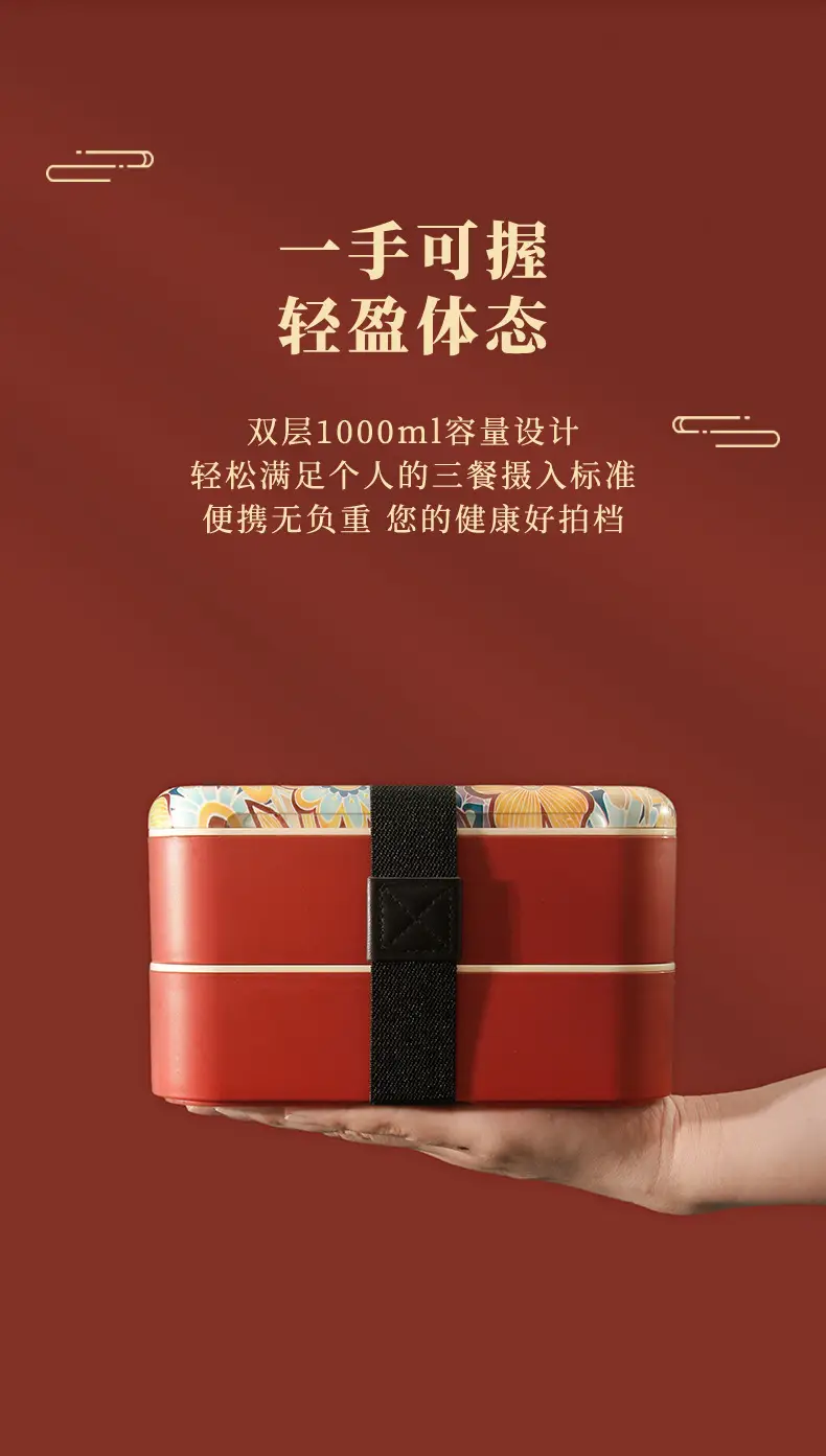 National Trend Plastic Lunch Box with Lid for Office Workers — feature 10