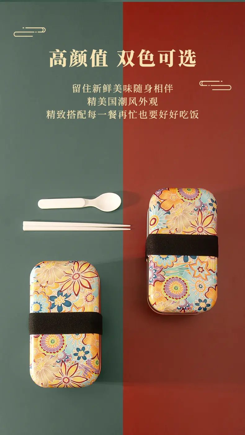 National Trend Plastic Lunch Box with Lid for Office Workers — feature 14