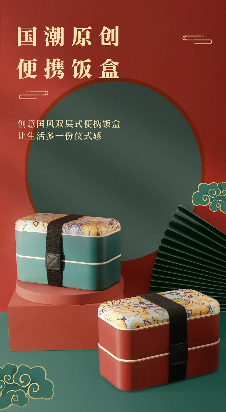 National Trend Plastic Lunch Box with Lid for Office Workers — feature 2