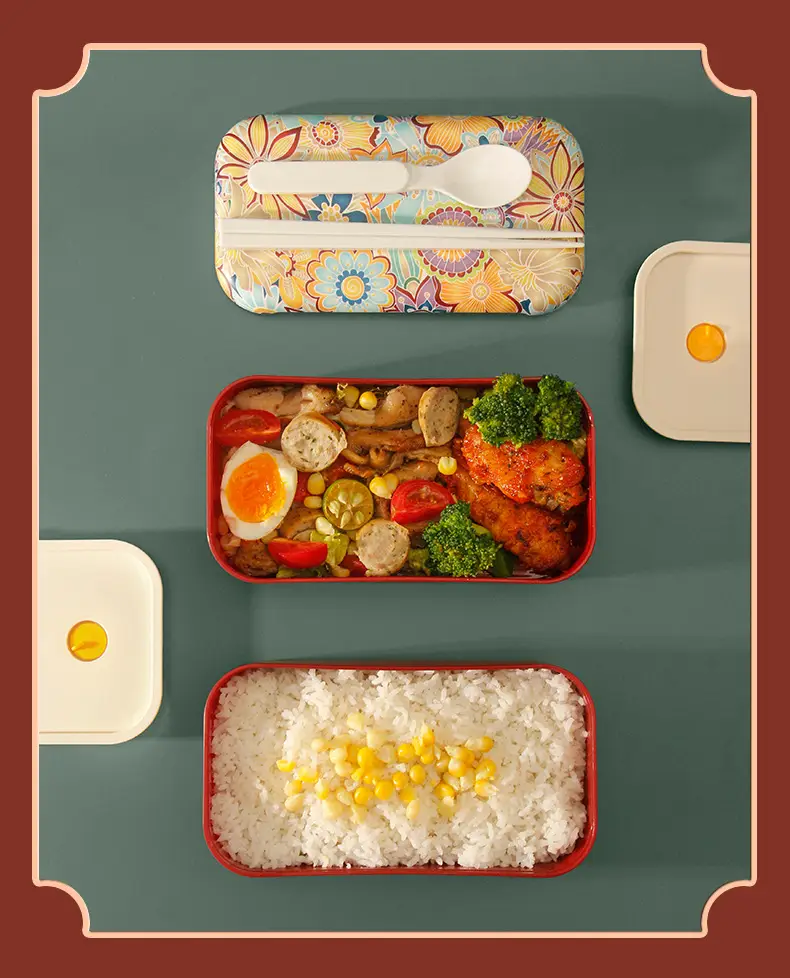 National Trend Plastic Lunch Box with Lid for Office Workers — feature 20