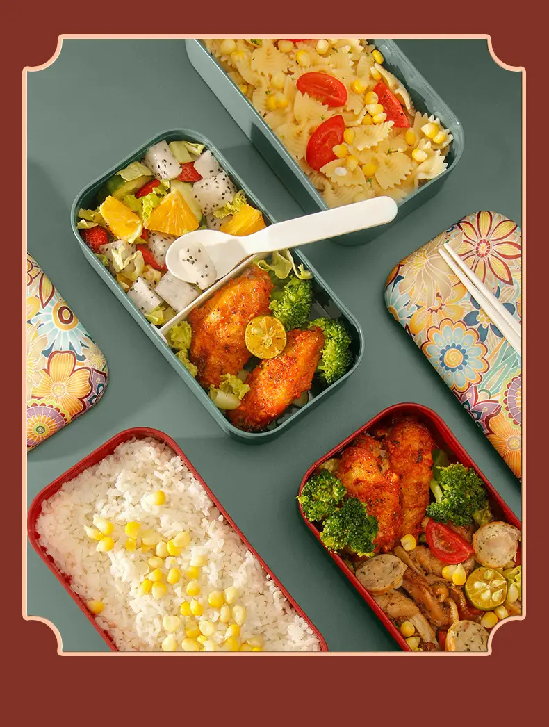 National Trend Plastic Lunch Box with Lid for Office Workers — feature 22