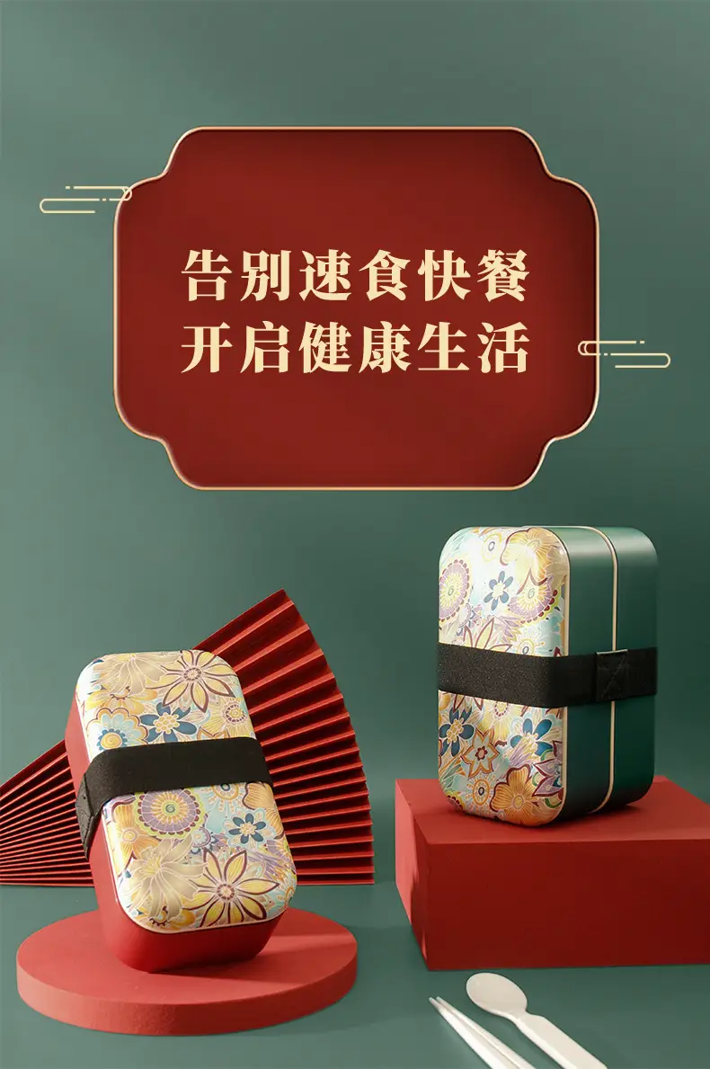 National Trend Plastic Lunch Box with Lid for Office Workers — feature 23