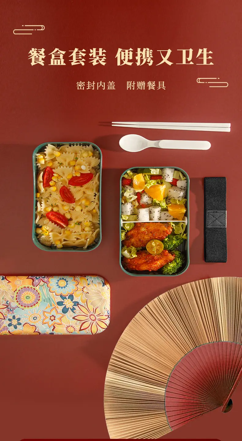 National Trend Plastic Lunch Box with Lid for Office Workers — feature 4