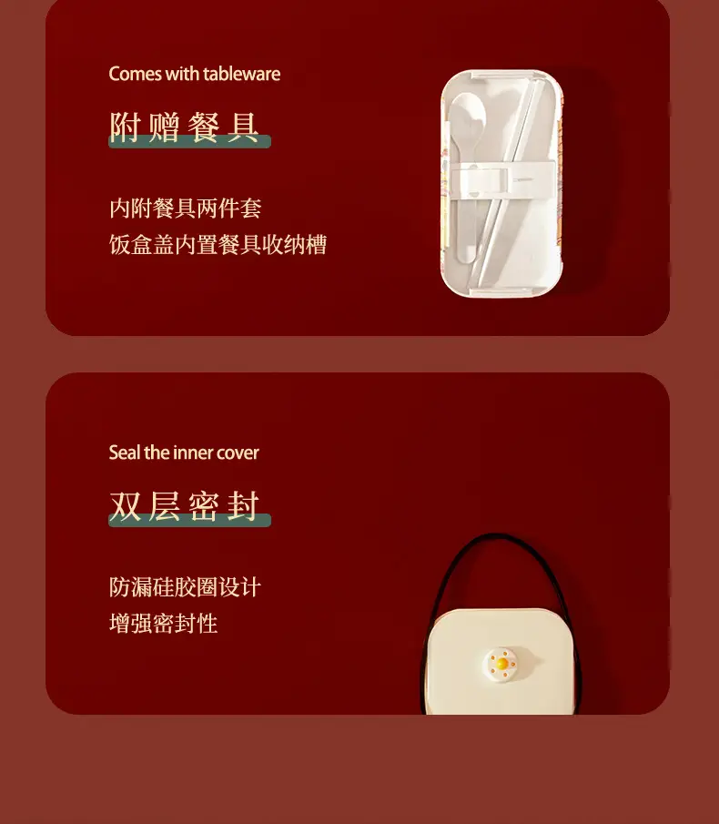 National Trend Plastic Lunch Box with Lid for Office Workers — feature 5