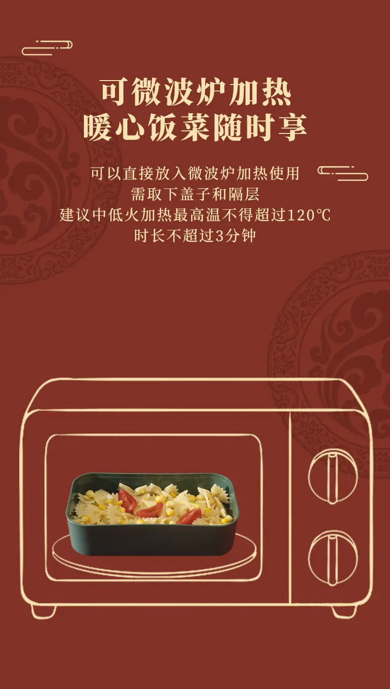 National Trend Plastic Lunch Box with Lid for Office Workers — feature 7