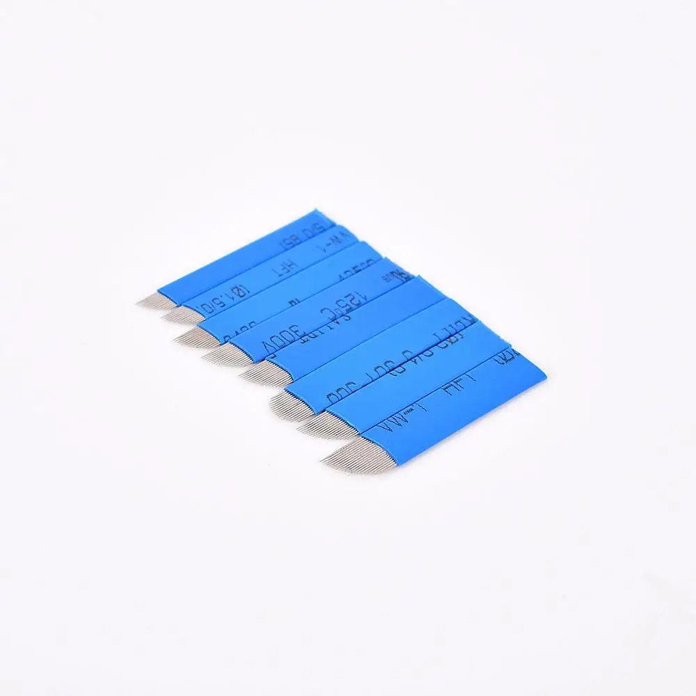 Chinese Blue Embroidery Eyebrow Blade Needle 18g