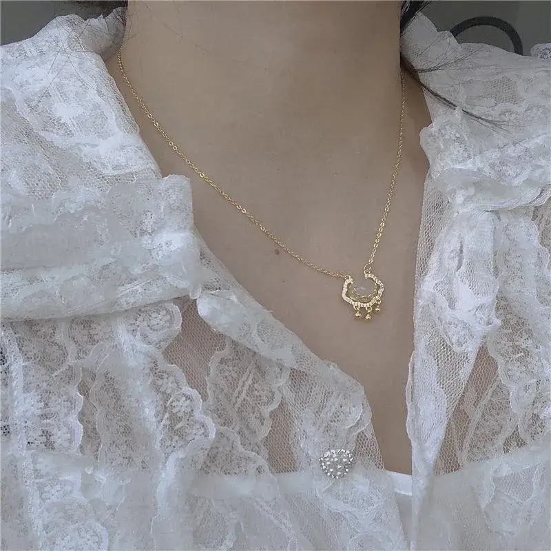 Titanium Necklace Female Lucky Cloud Design - Image 5