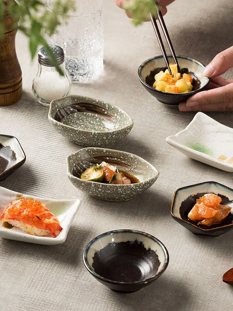 Japanese Ceramic Dip Bowl with Soy Sauce Vinegar — feature 2