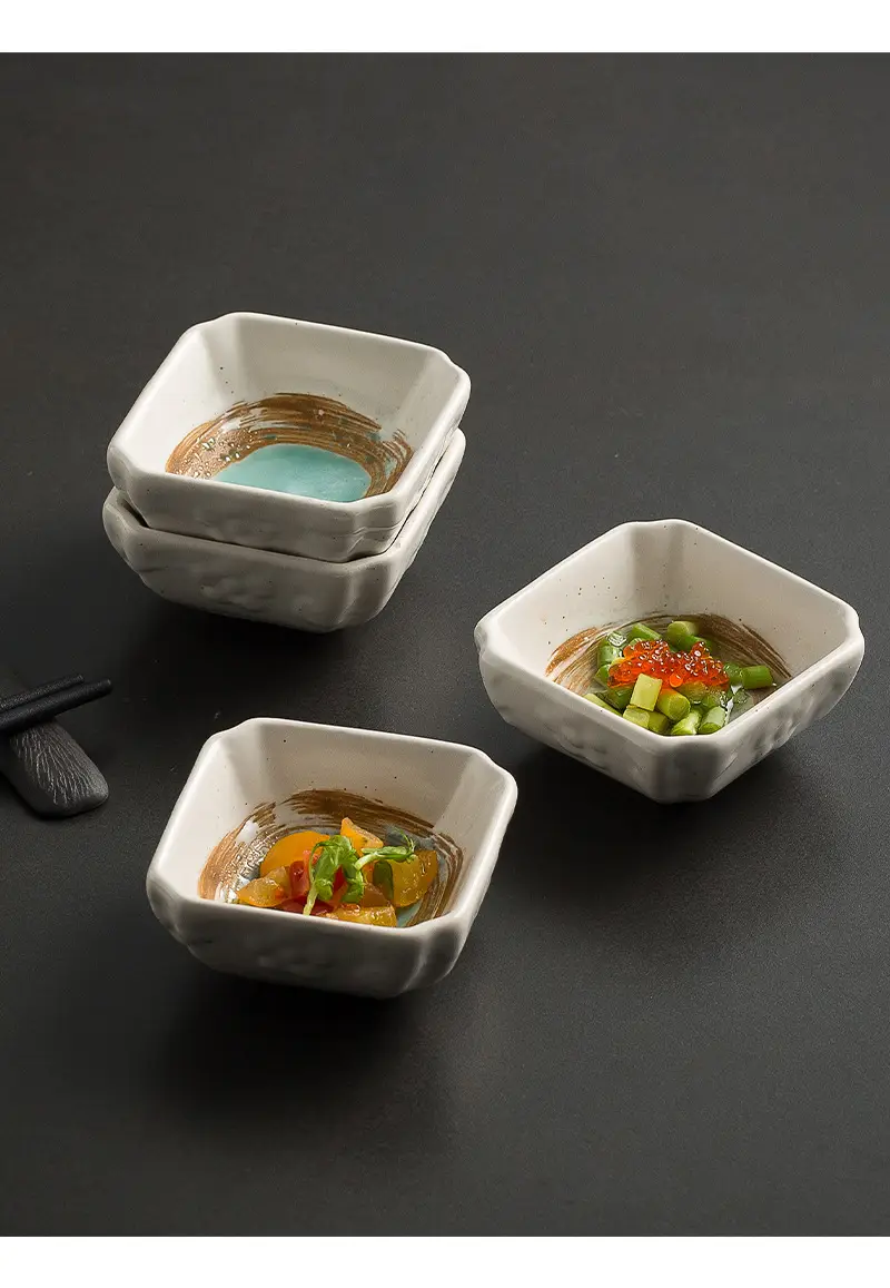 Japanese Ceramic Dip Bowl with Soy Sauce Vinegar — feature 4