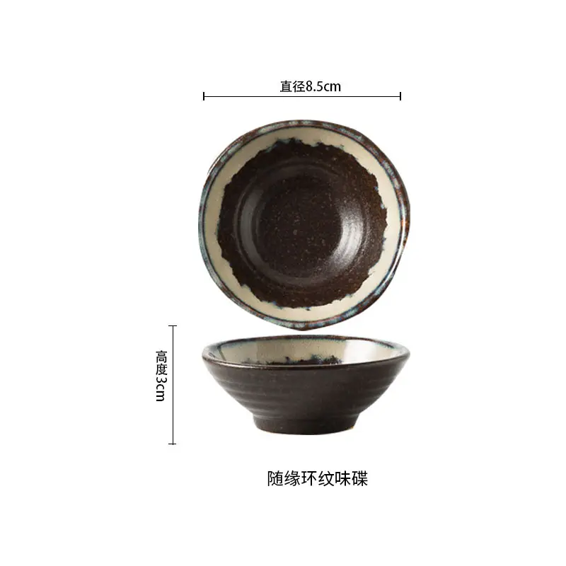 Japanese Ceramic Dip Bowl with Soy Sauce Vinegar - Image 3