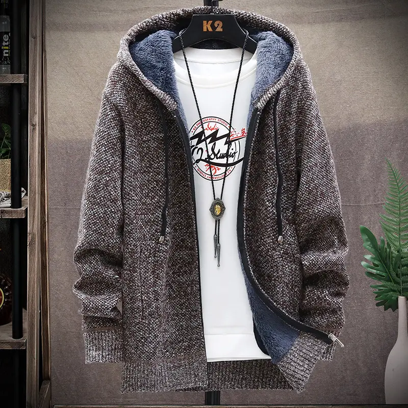 Men Maroon Fleece Hoodie Fat Plus Size - Image 7