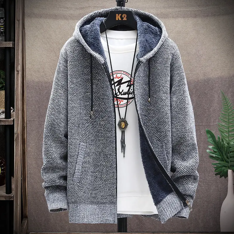 Men Maroon Fleece Hoodie Fat Plus Size - Image 8