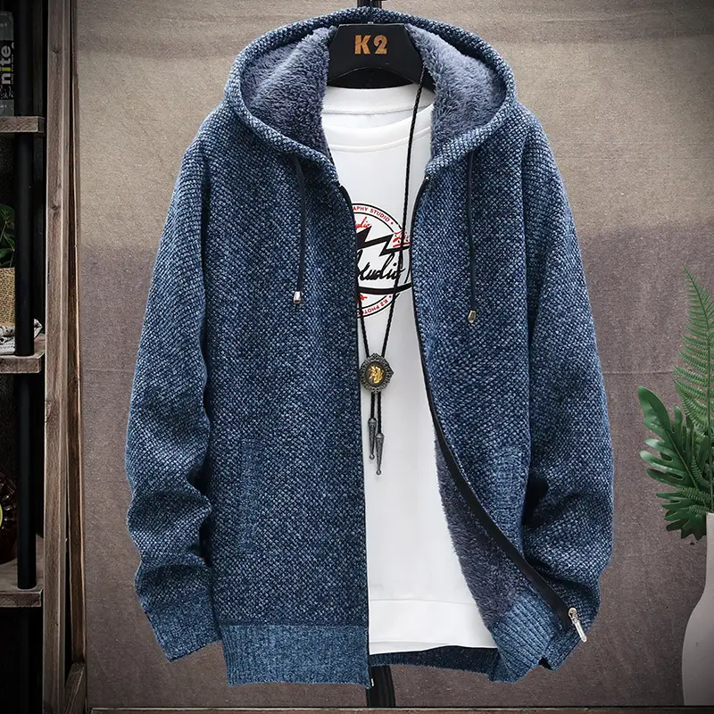 Men Maroon Fleece Hoodie Fat Plus Size - Image 9