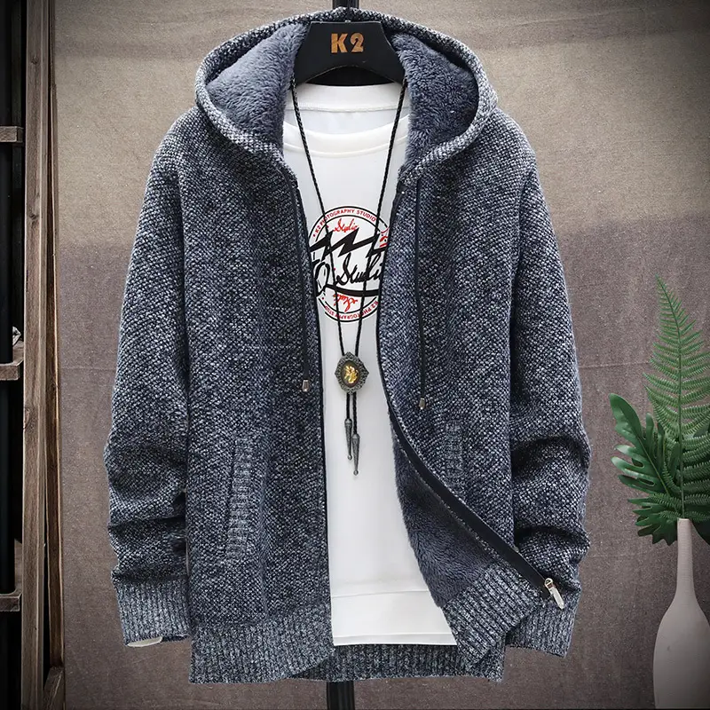 Men Maroon Fleece Hoodie Fat Plus Size - Image 5
