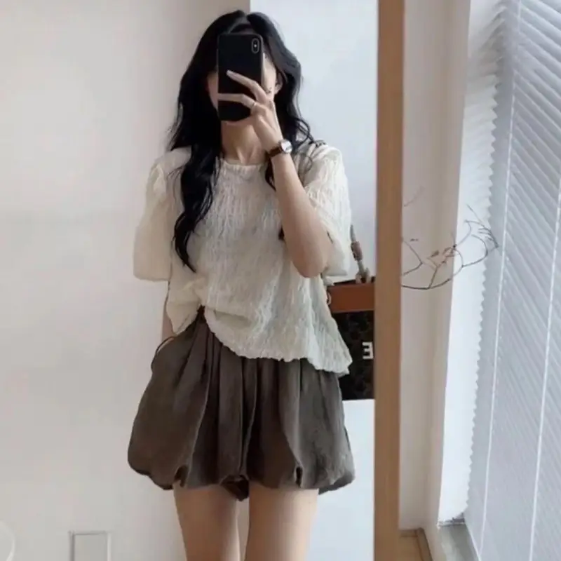 Women's Salt-Fat Retro Chic Top Shorts Set