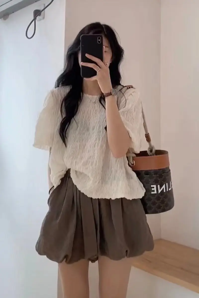 Women's Salt-Fat Retro Chic Top Shorts Set — feature 13