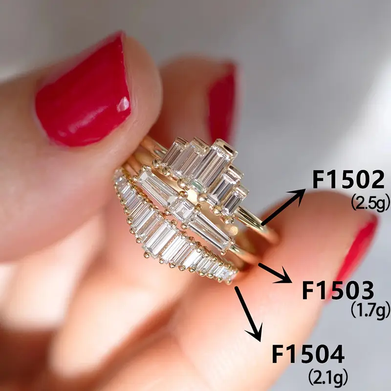 Cao Shi Zircon Finger Ring Light Luxury Stacked Design