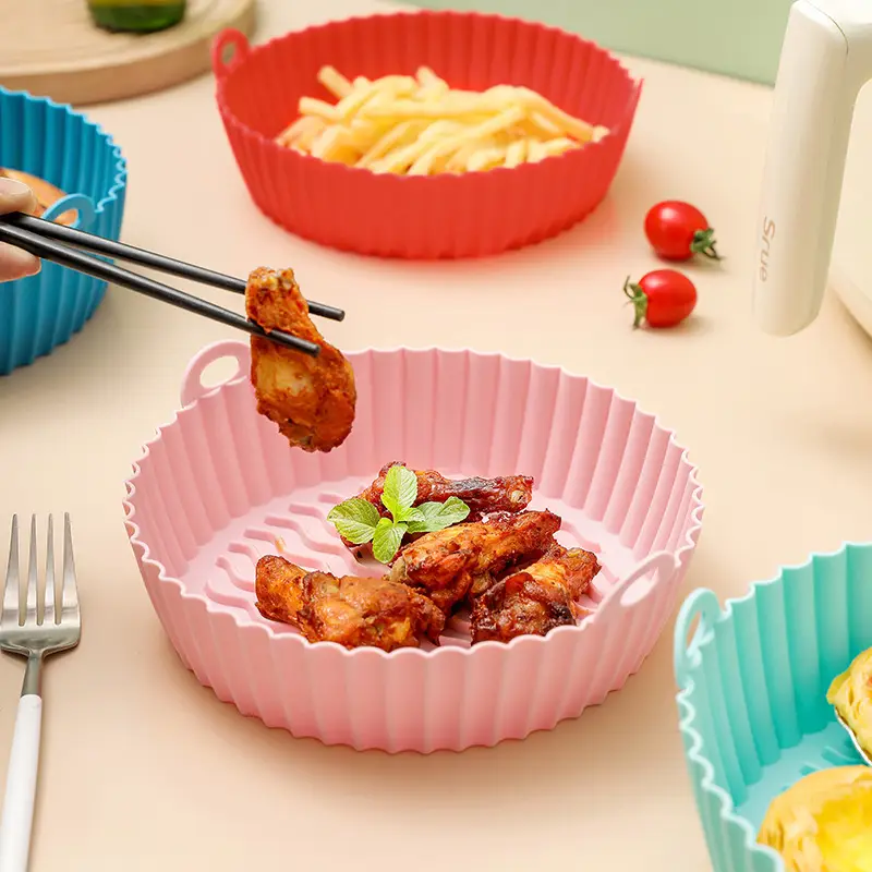 Red Silicone Foldable Baking Mat Round Square - Image 8