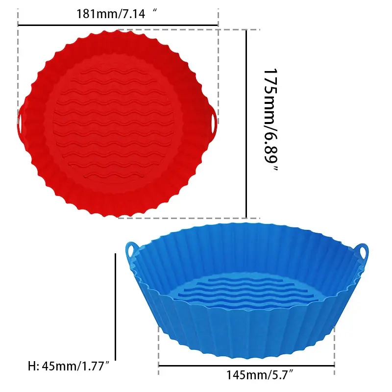 Red Silicone Foldable Baking Mat Round Square — feature 3