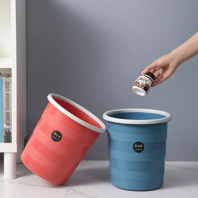 Meiliya Foldable Trash Bins 3Pcs Multi Color - Image 2