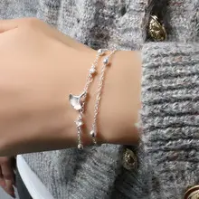 Broken Silver Heart Charm Bracelet for Women — feature 19