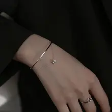 Broken Silver Heart Charm Bracelet for Women — feature 5