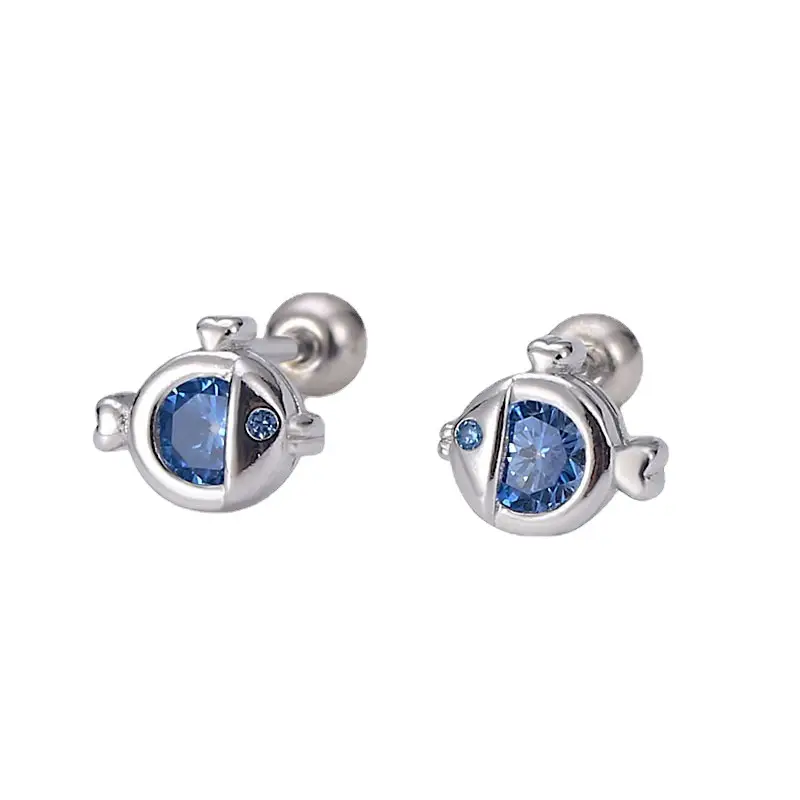 S925 Silver Blue Zircon Earrings for Women - Image 6