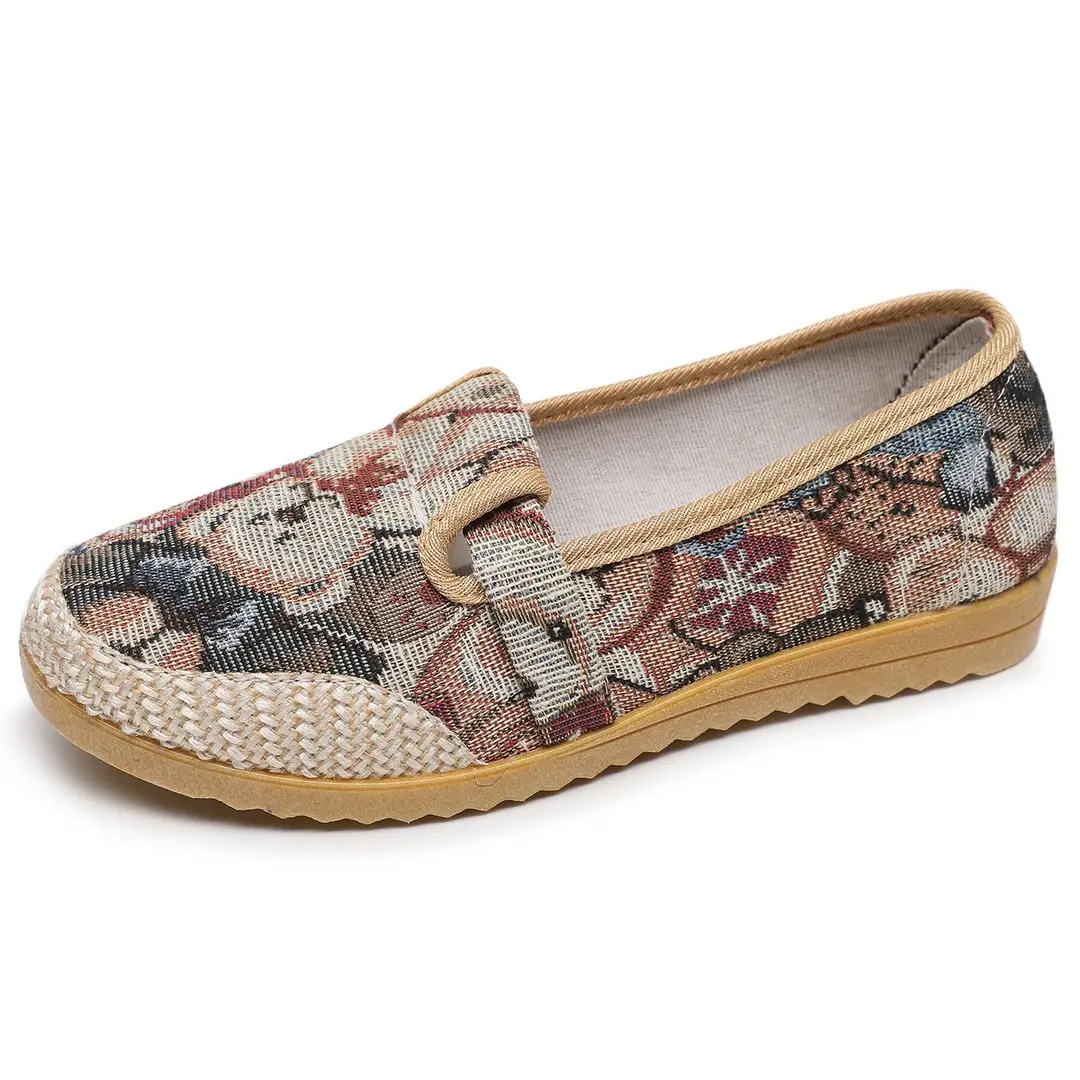 2026 New Style Old Beijing Cloth Shoes, Non-Slip, Fashionable, Soft-Soled Mom Shoes, Slip-On Shoes for the Elderly, Non-Slip Casual Women's Shoes - Image 6