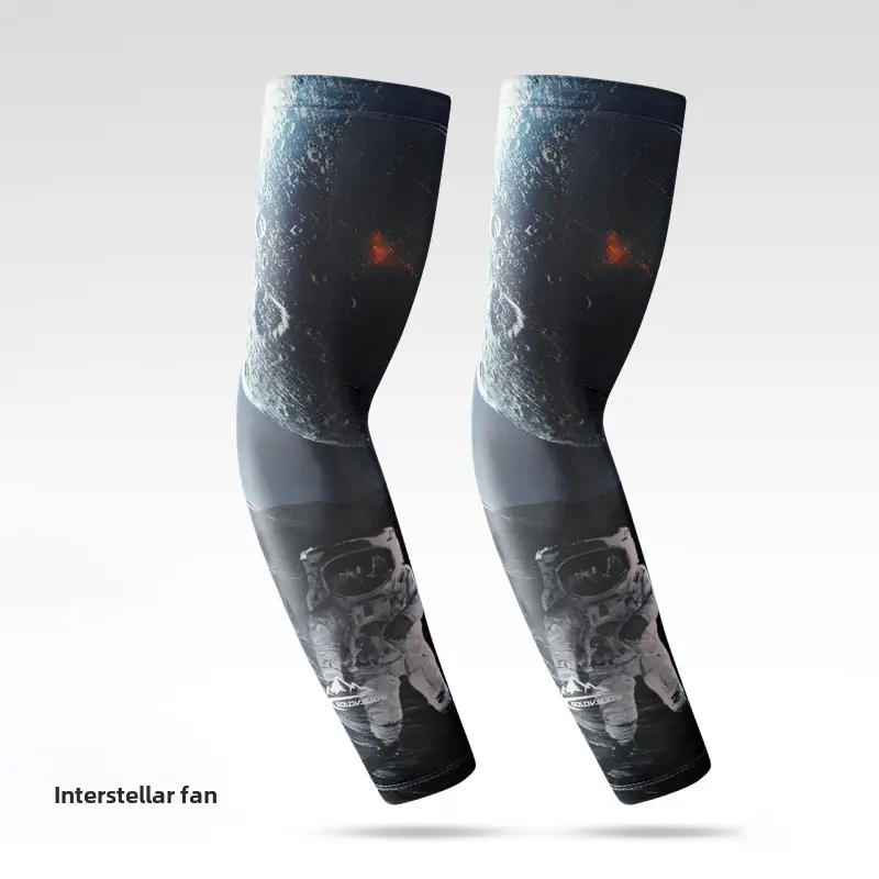 Men Ice Silk Arm Sleeve Sunscreen for Outdoor Sports Driving Cycling - Image 7