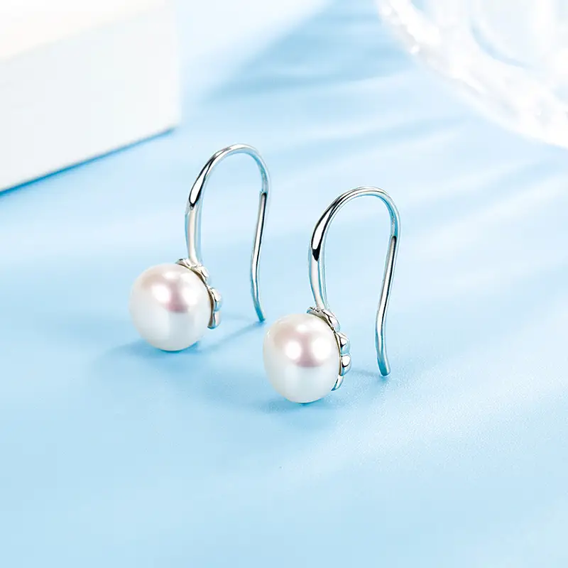Luxury Pearl Flower Ear Hooks for Women - Image 4