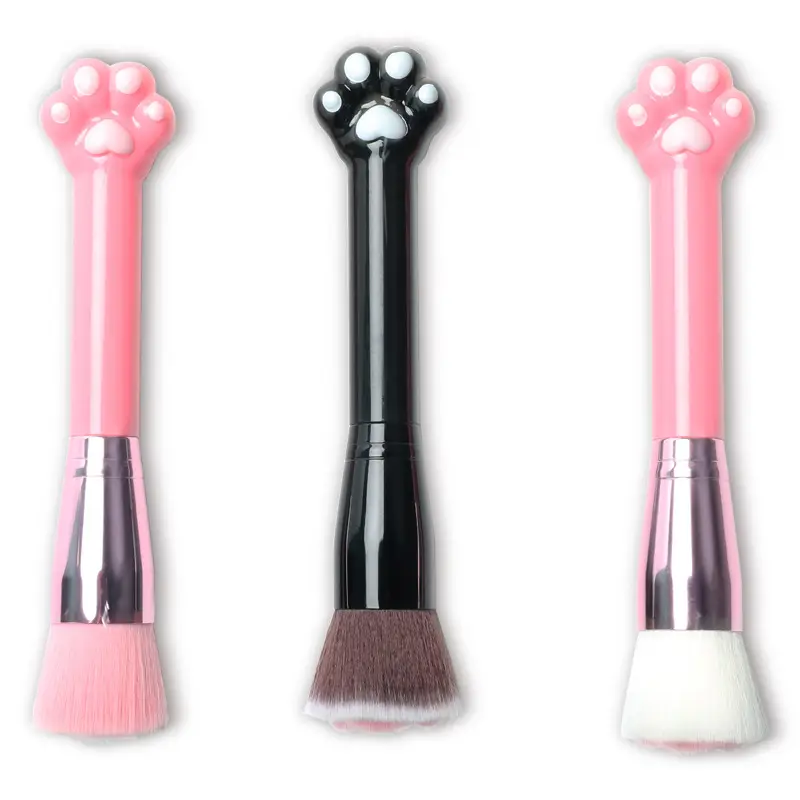 Cat's Claw Makeup Brush Mirror with Nylon Brushes - Image 8