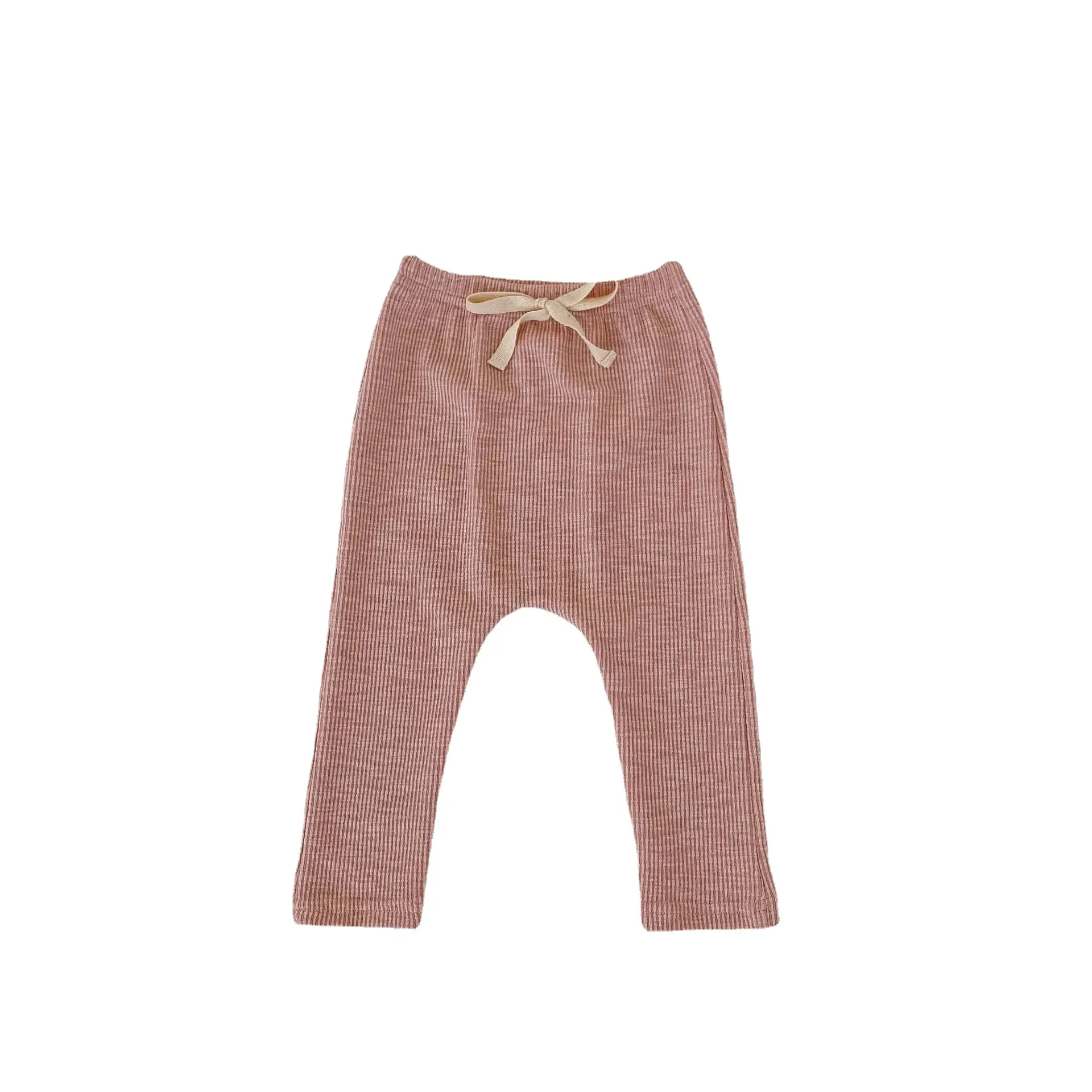 Pink Cotton Capri Pants for Babies Large Size - Image 8