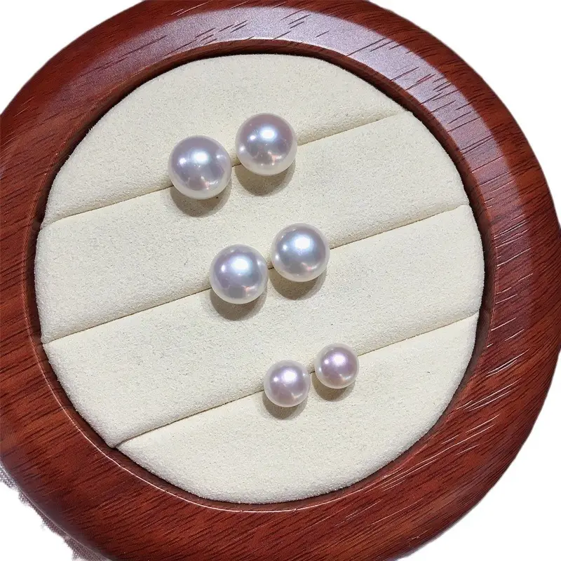 Zhenyun Pearl Earrings S925 Sterling Silver Full Flawless - Image 9