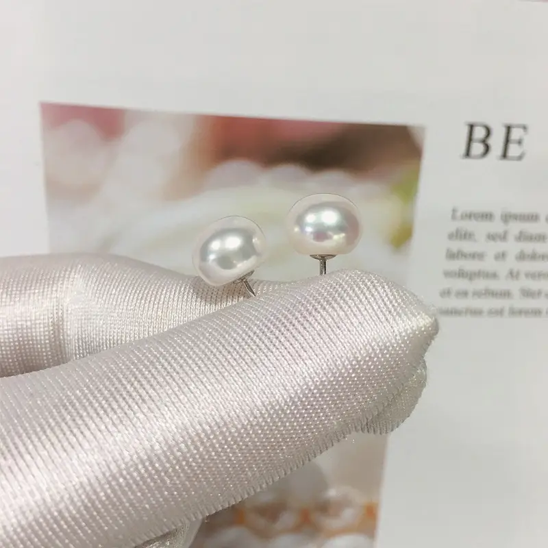 Zhenyun Pearl Earrings S925 Sterling Silver Full Flawless — feature 14