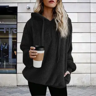 Women's 2025 Contrast Color Sweatshirt Pullover Set — feature 10