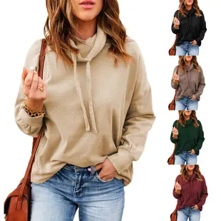 Women's 2025 Contrast Color Sweatshirt Pullover Set — feature 2