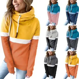 Women's 2025 Contrast Color Sweatshirt Pullover Set — feature 6