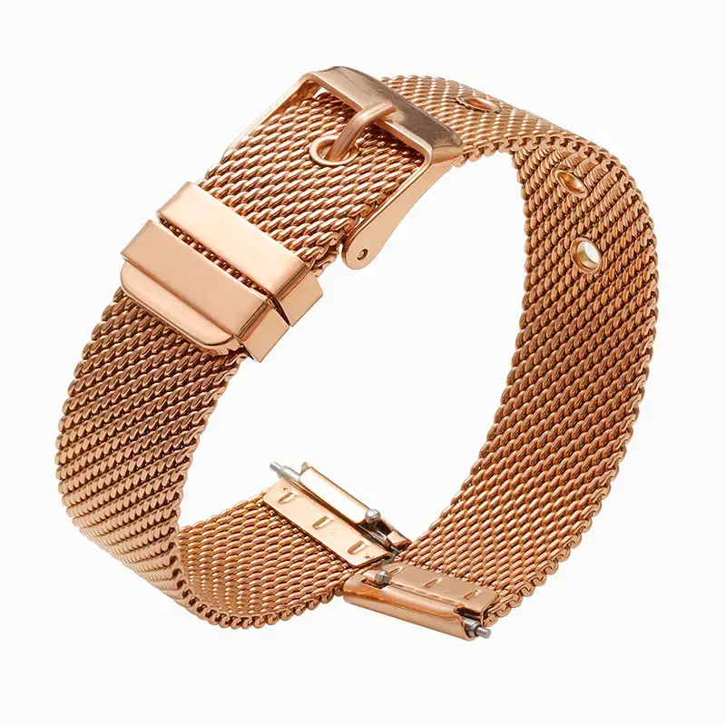 Golden Milanese Watch Strap 304L Stainless Steel - Image 4