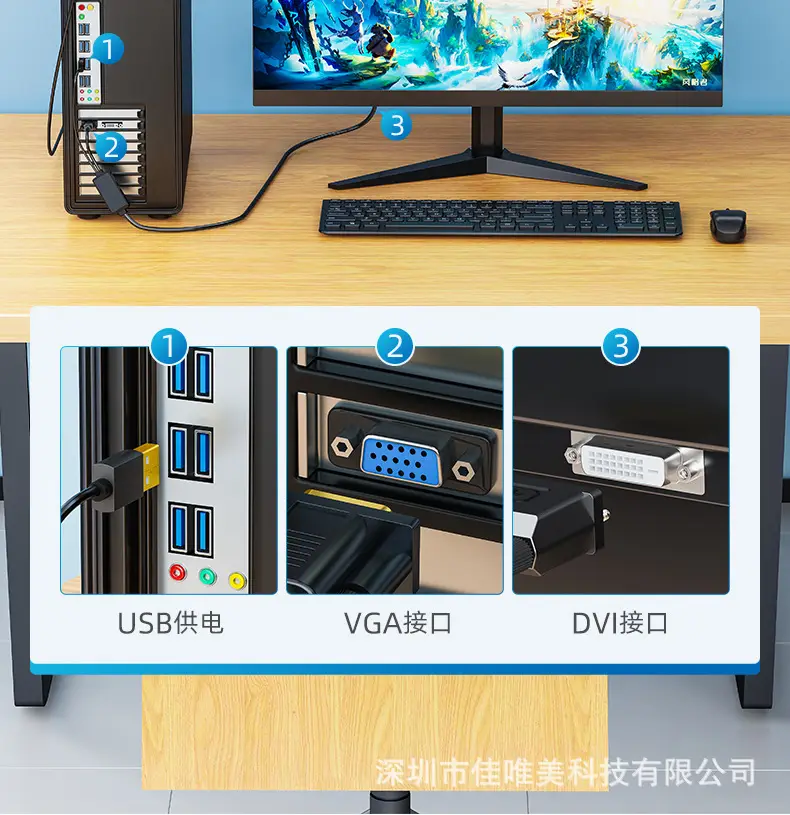 VGA to DVI Adapter Cable for Computer Monitor — feature 4