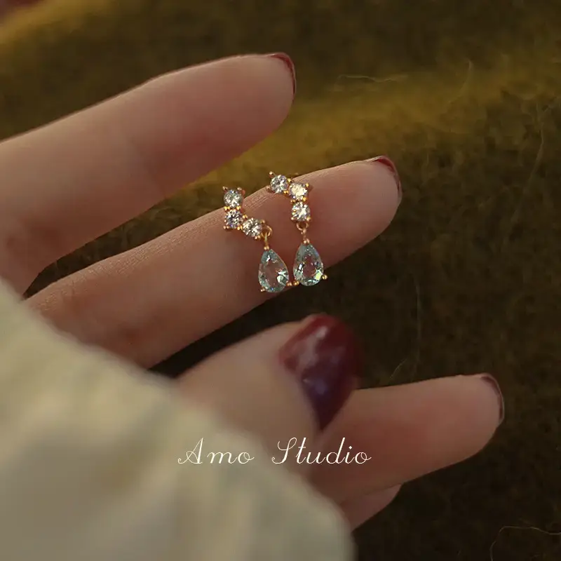 Blue Sea Topaz Earrings for Women 2022 — feature 12