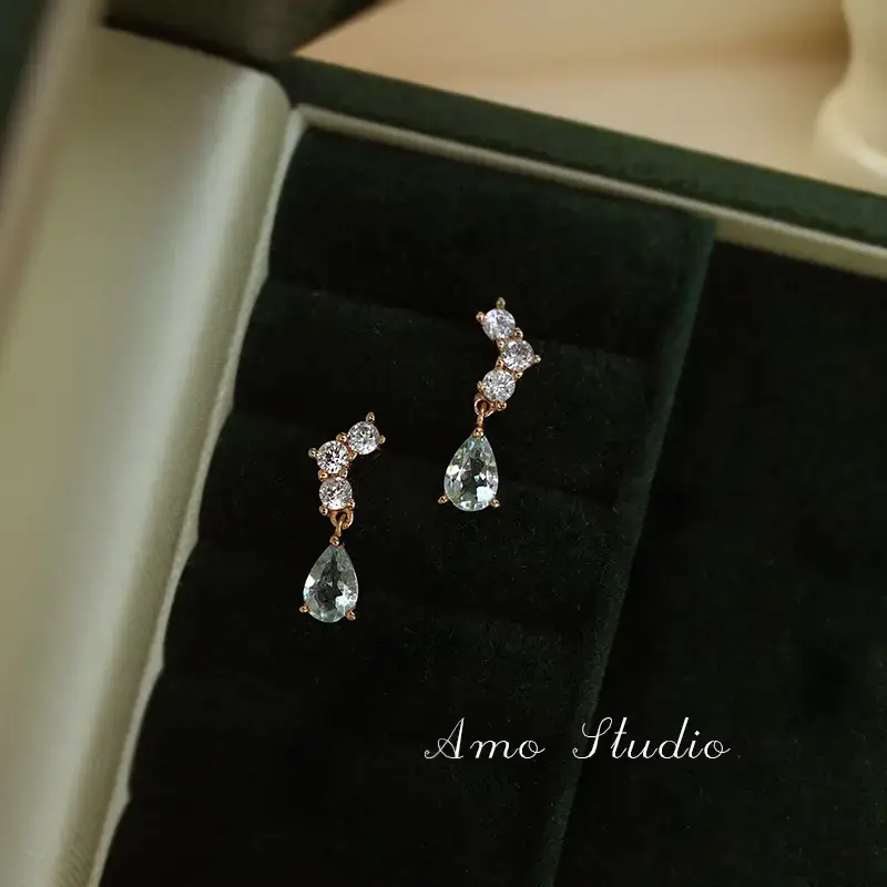Blue Sea Topaz Earrings for Women 2022 — feature 14