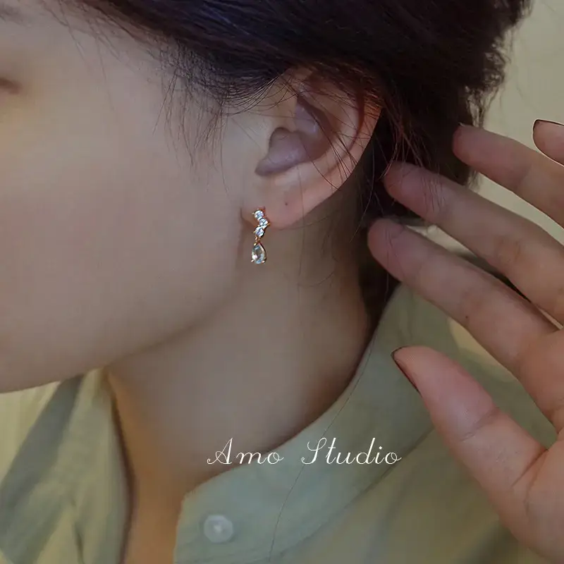 Blue Sea Topaz Earrings for Women 2022 — feature 9