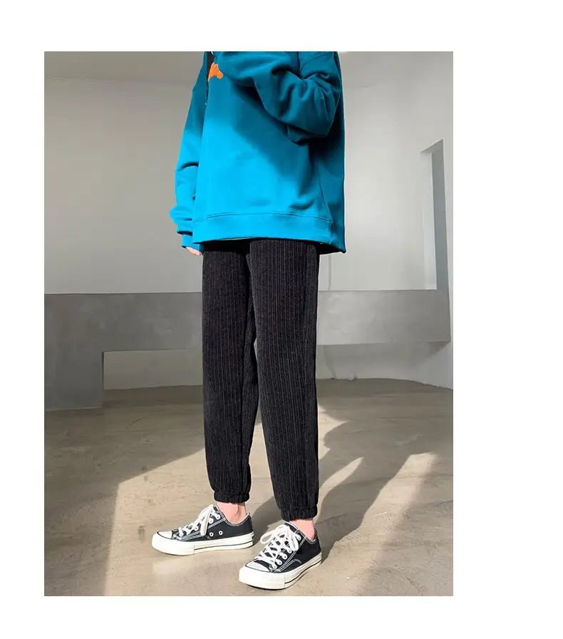 Women's Fleece Lined Wide Leg Pants Blue Top — feature 16