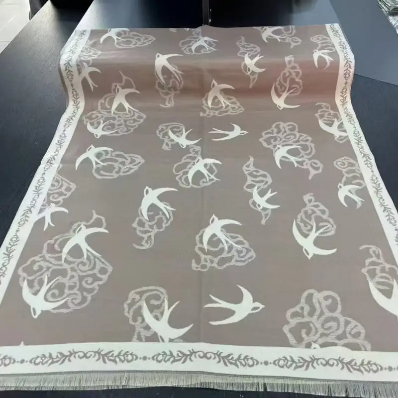 Women's Korean Style Warm Scarf Black White Double Sided - Image 53