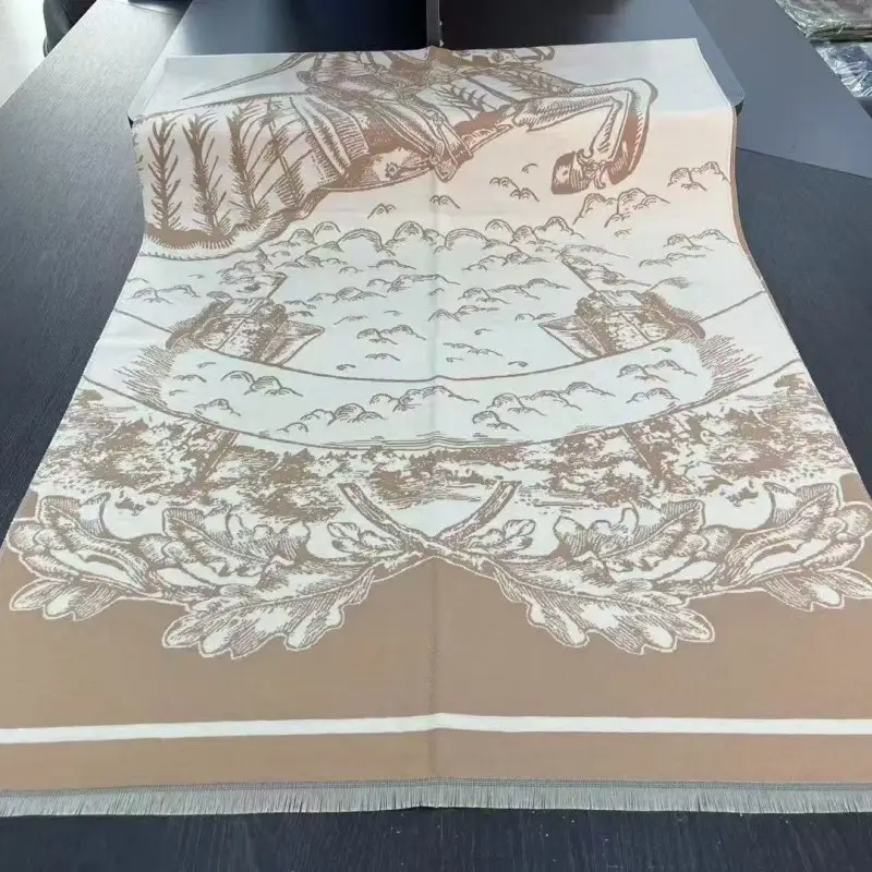 Women's Korean Style Warm Scarf Black White Double Sided - Image 57