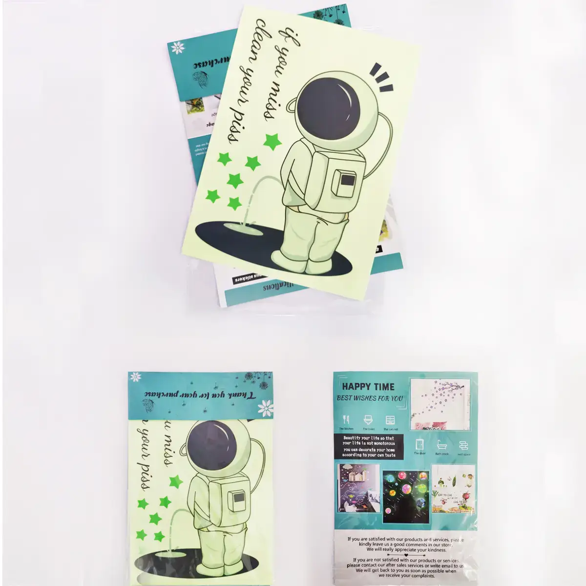 Self-Adhesive Fun Luminous Toilet Stickers for Kids - Image 7